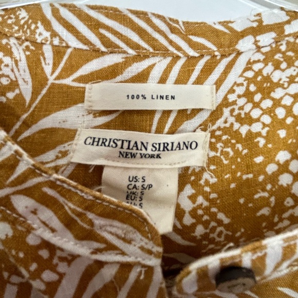 Christian Siriano New York linen blouse. - Picture 5 of 6